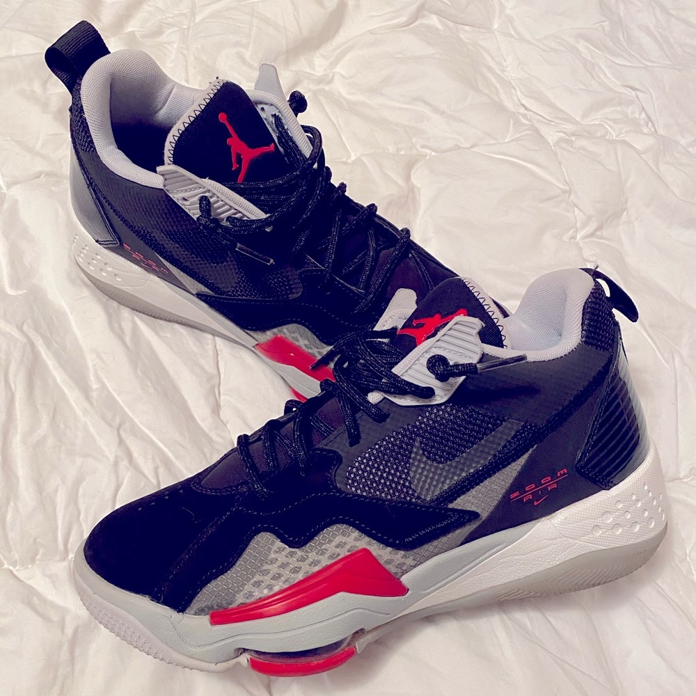 Jordan Zoom '92 "Black/University Red" Men's Shoe